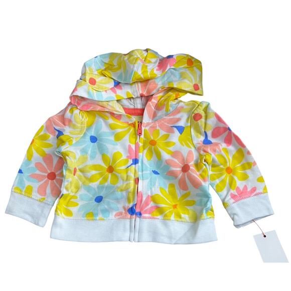 Cat & Jack Infant Girls 4 Pc. Set Size Newborn Pant Bodysuit Hoodie Jacket New - Picture 3 of 6